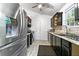 Modern kitchen featuring stainless steel appliances and ample cabinet space at 507 Lakeshore Dr, Stockbridge, GA 30281