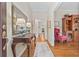 Welcoming foyer with hardwood floors, a decorative rug, and classic furnishings at 1405 Murdock Rd, Marietta, GA 30062