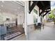 Modern living space seamlessly connects to an outdoor patio at 160 Fowler St # 100, Woodstock, GA 30188