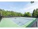 Two community tennis courts with lights and a green treeline in the background, perfect for outdoor enjoyment at 238 Diamond Valley Pass, Canton, GA 30114