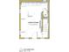 Layout of the first floor combining living and kitchen space, detailed with dimensions and appliance locations at 973 Peeples Sw St, Atlanta, GA 30310