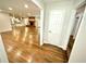 Spacious living area featuring hardwood floors, an open floor plan, and a fireplace at 2429 Sherbrooke Ne Ct, Atlanta, GA 30345