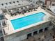 Stunning rooftop pool with lounge area provides a luxurious urban escape and panoramic views at 361 17Th Nw St # 1222, Atlanta, GA 30363