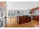 Gourmet kitchen with island, granite countertops, and stainless steel appliances at 239 Trail Nw Rd, Marietta, GA 30064