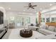 Inviting living area with a comfortable seating arrangement and access to the outdoors at 2480 Flint Creek Dr, Cumming, GA 30041
