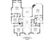 Detailed second floor plan with bedrooms and bathrooms at 2480 Flint Creek Dr, Cumming, GA 30041