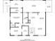 Upper floor plan showing the layout with dimensions for all rooms of the home at 3990 Admiral Dr, Chamblee, GA 30341