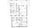 Detailed floor plan showcasing the layout of both floors of the home at 3990 Admiral Dr, Chamblee, GA 30341