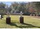 Welcoming sign to Huntley Hills Park leading to a large green space at 3990 Admiral Dr, Chamblee, GA 30341