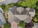 Aerial view of home's roof and garden featuring mature landscaping and nearby houses at 4223 Wieuca Overlook Ne, Atlanta, GA 30342