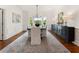 Formal dining room with hardwood floors, wainscoting and natural light at 4223 Wieuca Overlook Ne, Atlanta, GA 30342
