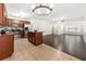Open kitchen and living area with modern fixtures and flooring at 1307 Madison Se Ln, Smyrna, GA 30080