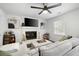 Cozy living room featuring a fireplace, comfortable seating, and stylish decor at 2377 Emory Ln, Marietta, GA 30068