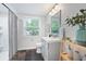 Bright bathroom with slate floor and modern décor at 3383 Campbell Se Rd, Smyrna, GA 30080