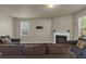 Spacious living room featuring a fireplace at 820 Lake Chase, Fairburn, GA 30213