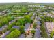 Aerial view of community amenities, community lake, and location to shopping areas at 2301 Waters Edge Trl, Roswell, GA 30075