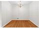 Dining area featuring hardwood floors and a chandelier at 3007 Stratford Arms Dr, Chamblee, GA 30341