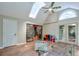 Bonus room with a skylight and unique glass-enclosed staircase, perfect for children at 3493 Wood Acres Blvd, Duluth, GA 30096