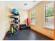 Home exercise room with large windows, workout equipment, and ample space at 898 Oak Sw St # 3207, Atlanta, GA 30310