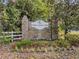 Stone community sign, 