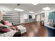 Basement boasts a built in bookcase with plenty of light and flexible entertainment or living space at 2870 Abbottswell Dr, Alpharetta, GA 30022