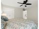 Comfortable bedroom with a ceiling fan and carpet at 2870 Abbottswell Dr, Alpharetta, GA 30022