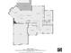 Detailed first-floor floorplan featuring kitchen, Gathering room, dining area, office, and garage layout and the square footage at 2930 Aquitania Ln, Cumming, GA 30040