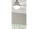 Close up of a white ceiling fan with integrated lighting at 2329 Mason Dr # D24, Atlanta, GA 30316