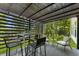Covered patio with stylish furniture, perfect for outdoor relaxation and entertainment at 429 Tannenhill Pl, Sugar Hill, GA 30518