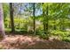 Lush backyard with mature trees offering privacy and shade for outdoor enjoyment at 3573 Turtle Cove Se Ct, Marietta, GA 30067