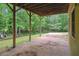 Covered patio overlooking a spacious yard with lush greenery at 2305 Lochinver Sw Ln, Conyers, GA 30094