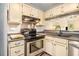Modern kitchen features stainless steel appliances, undermount sink, and shaker cabinets at 446 Teal Ct, Roswell, GA 30076