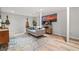 Stylish finished basement with a comfortable sofa, colorful rug, and modern decor, perfect for relaxation at 10 Wyndham Dr, Sandy Springs, GA 30328