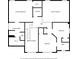 Floor plan of the second floor showing primary bedroom, bedrooms and laundry at 160 Wentworth Dr, Canton, GA 30114