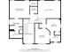 Floor plan of the second floor showing primary bedroom, bedrooms and laundry at 160 Wentworth Dr, Canton, GA 30114
