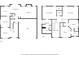 Floor plan showing the layout of both floors, including bedrooms and primary bath at 160 Wentworth Dr, Canton, GA 30114