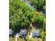 Aerial view of property with mature trees and a river highlighting its natural surroundings at 1900 Chattahoochee Run Dr, Suwanee, GA 30024