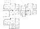 Detailed floor plan showcasing the layout of a multi-story home with various rooms and dimensions at 1900 Chattahoochee Run Dr, Suwanee, GA 30024