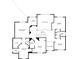 Floorplan displaying the layout of the second floor with bedrooms and bathrooms at 1900 Chattahoochee Run Dr, Suwanee, GA 30024
