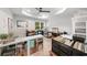 Bright home office with a large window, custom storage and a functional layout for productivity and organization at 7390 Canter Run, Cumming, GA 30040
