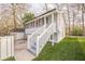 A detached guest house featuring a screened porch and stairs at 1195 Cameron Ne Ct, Atlanta, GA 30306