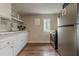 Functional kitchen featuring white cabinets and stainless steel appliances at 1195 Cameron Ne Ct, Atlanta, GA 30306