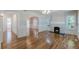 Bright living room with hardwood floors, fireplace, and natural light at 1195 Cameron Ne Ct, Atlanta, GA 30306