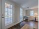 An interior shot showing French doors, hardwood floors, and a dining nook at 1195 Cameron Ne Ct, Atlanta, GA 30306