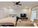 Bright open space featuring bedroom, living room and a ceiling fan at 342 5Th Ne St, Atlanta, GA 30308