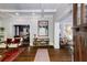 Inviting entryway featuring hardwood floors, stylish decor, and bright, open spaces at 342 5Th Ne St, Atlanta, GA 30308