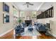 Cozy living room filled with natural light, featuring a fireplace and modern decor at 1440 Hillpine Ln, Atlanta, GA 30306