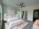 Cozy bedroom with soft carpet, neutral walls, and a ceiling fan for added comfort at 1994 Freestone Way, Marietta, GA 30064