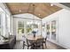 Bright dining room featuring a wood ceiling, a round table, and large windows offering picturesque views at 1994 Freestone Way, Marietta, GA 30064