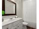 Well-maintained bathroom featuring a vanity with cabinet storage and a shower/tub at 2110 Prichard Park Dr, Kennesaw, GA 30144